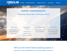 Tablet Screenshot of nps-solar.co.uk